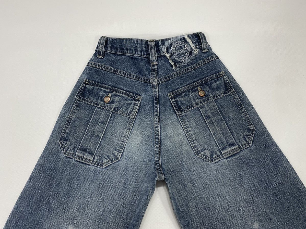 Vintage 🔥LASTDROP🔥 Y2K Double Knees Wide Skateboarding High Pants Size 24" / US 00 / IT 34 - 17 Thumbnail