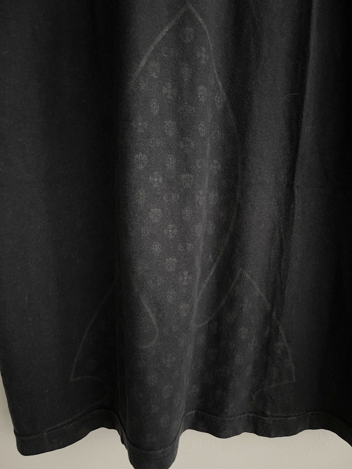 Chrome Hearts STEAL! 2010s Chrome Hearts Half Heart Crosses Pocket Tee Size US M / EU 48-50 / 2 - 4 Thumbnail