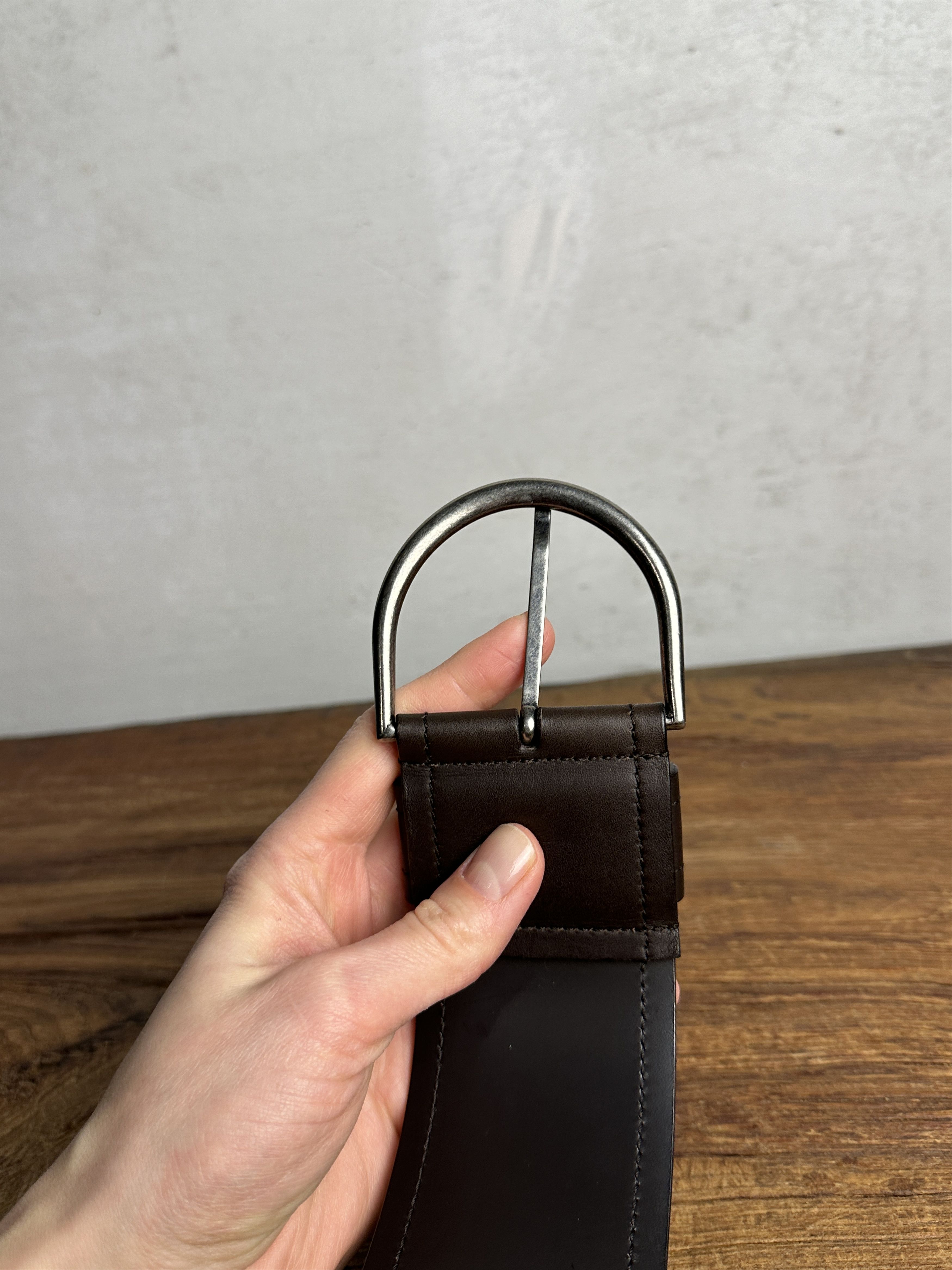 Saint Laurent Paris YSL Vintage Leather Waist Belt Size ONE SIZE - 6 Thumbnail