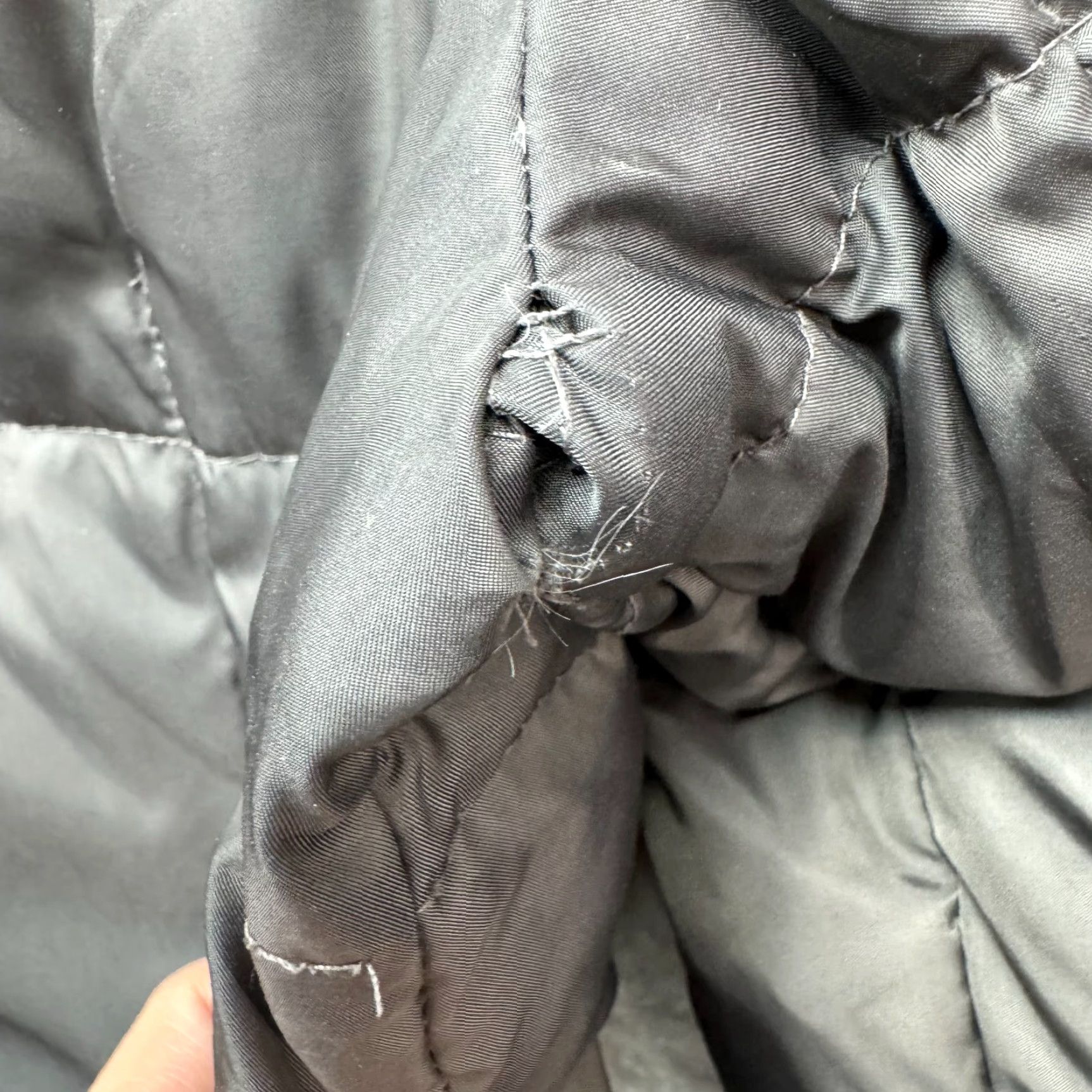 Miss Sixty VINTAGE Miss Sixty Parka Puffer Trench Jacket Womens Gray Green Down M Medium Waterfowl Long Sleeve Zip Pattern: Solid Size M / US 6-8 / IT 42-44 - 4 Thumbnail