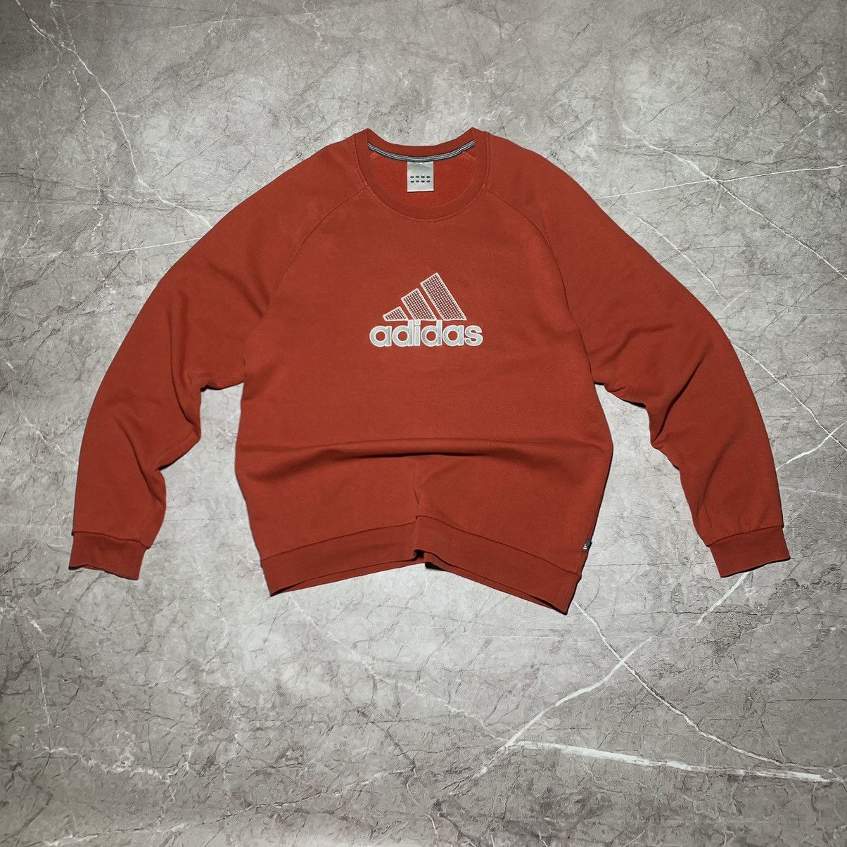 Adidas Adidas Vintage Sweatshirt Baggy Fit Centre Logo L Size US L / EU 52-54 / 3 - 1 Thumbnail