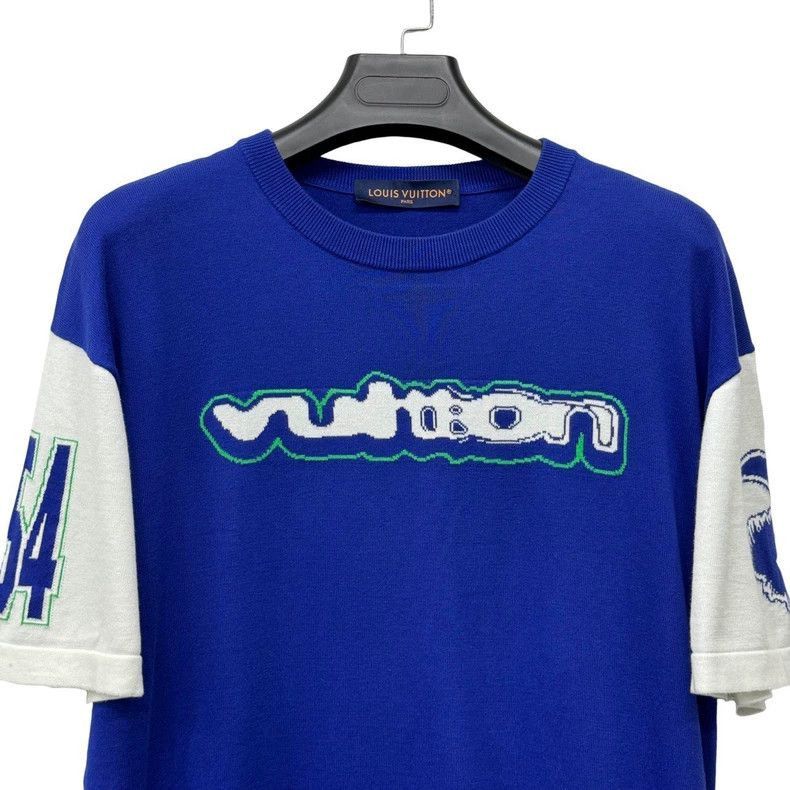 Louis Vuitton Louis Vuitton Graffiti Logo Knit Short Sleeve Shirt -2505 Size US L / EU 52-54 / 3 - 3 Thumbnail