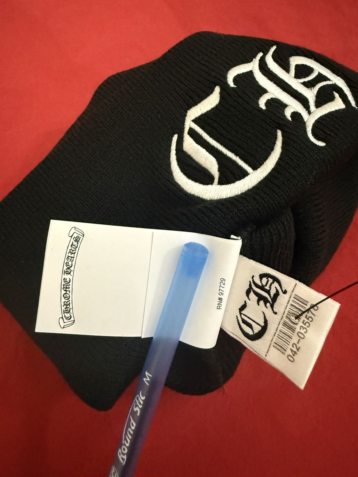 Chrome Hearts Chrome Heart Beanie Size ONE SIZE - 6 Thumbnail