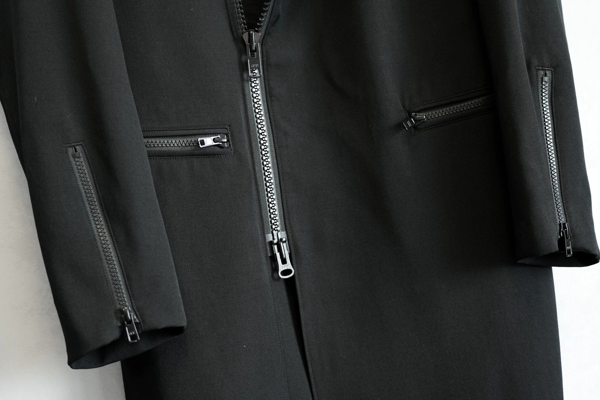 Yohji Yamamoto Yohji Yamamoto 20SS Zipper Wool Biker Coat Size 1 Size US S / EU 44-46 / 1 - 6 Thumbnail