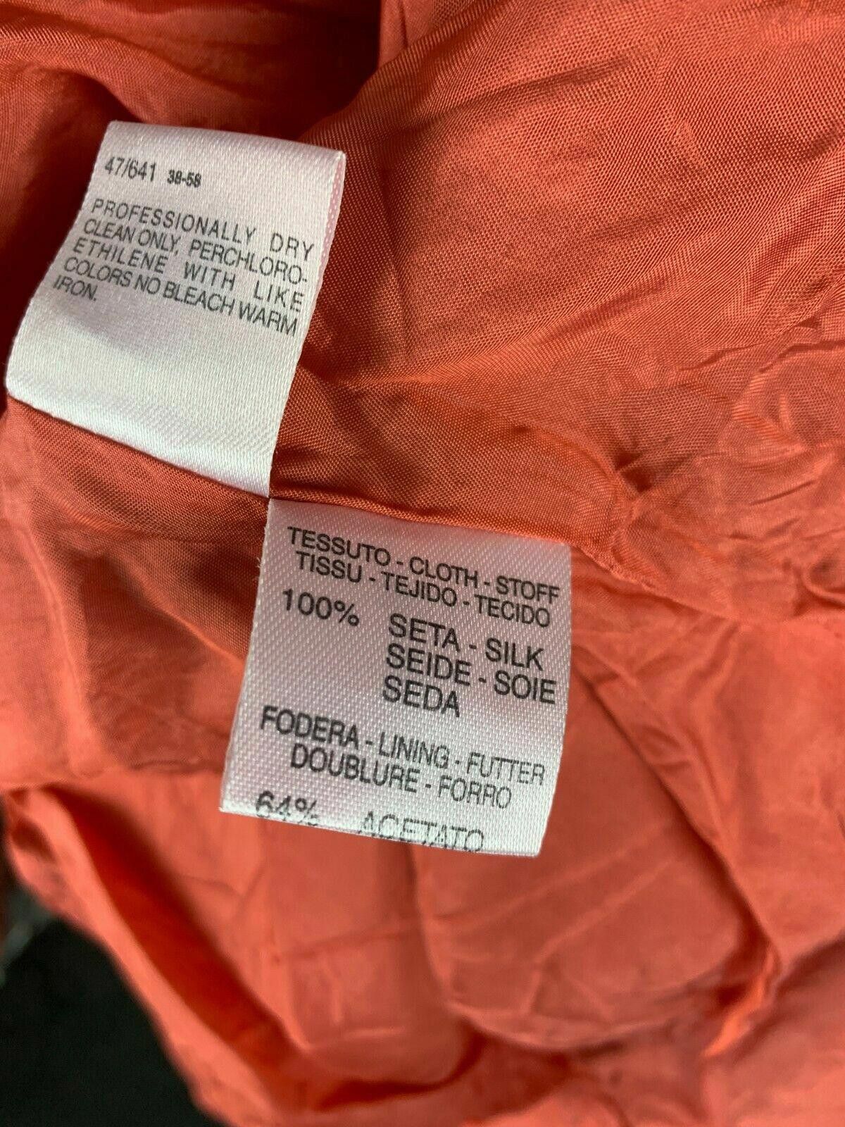 Designer Ladies MAX & CO. CLASSICS Red Silk Zip Up Jacket Size USA 4 Size S / US 4 / IT 40 - 9 Thumbnail