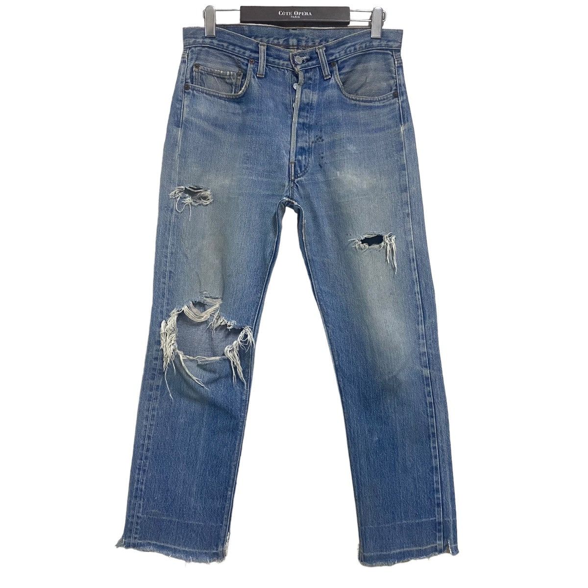 Levi's Vintage 70s Levis 501 Redline Jeans Button 6 Distressed Size US 32 / EU 48 - 2 Thumbnail