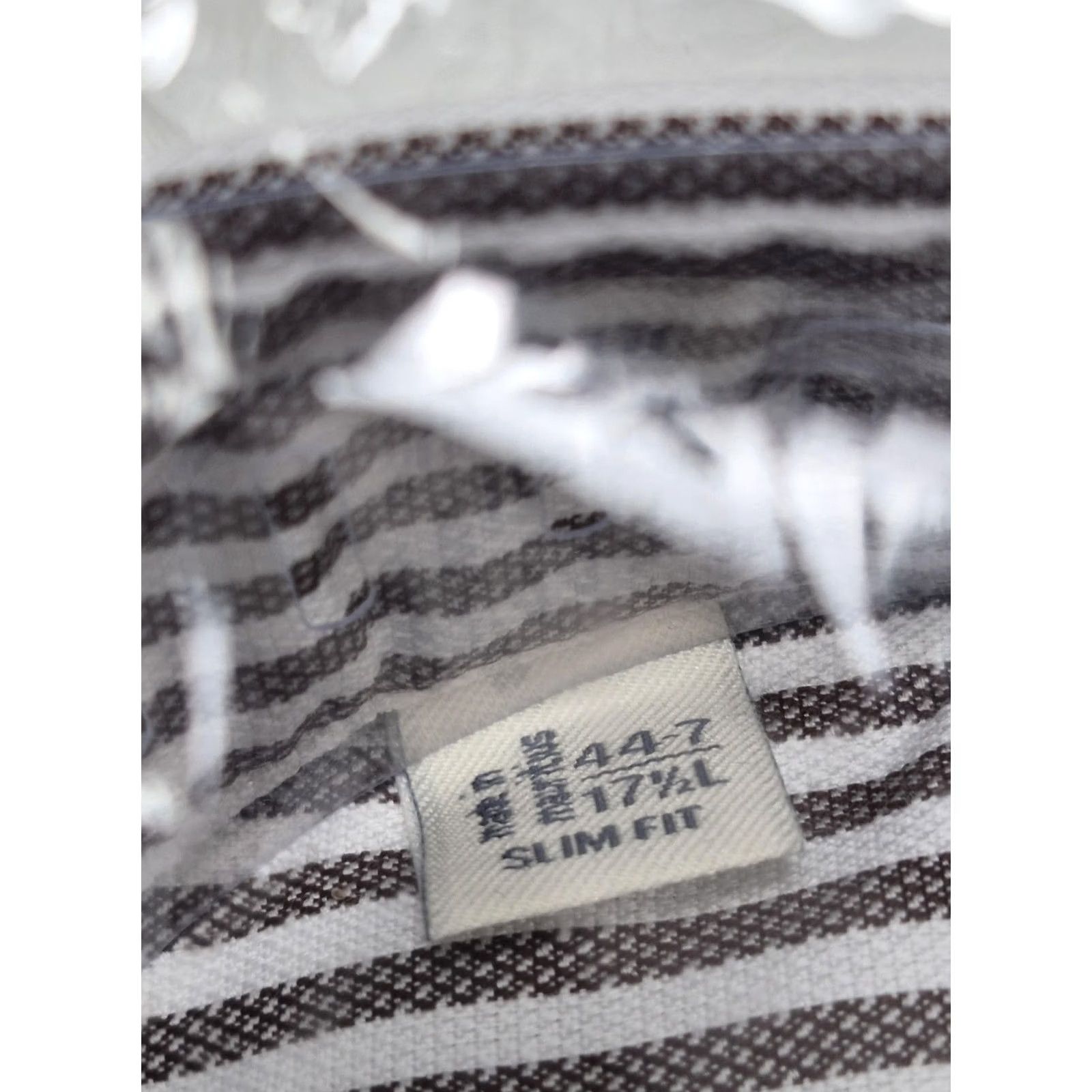Suitsupply Suitsupply Shirt Mens 17.5 Brown Dress Stripe Slim Fit Traveller Formal Size 48R - 3 Thumbnail