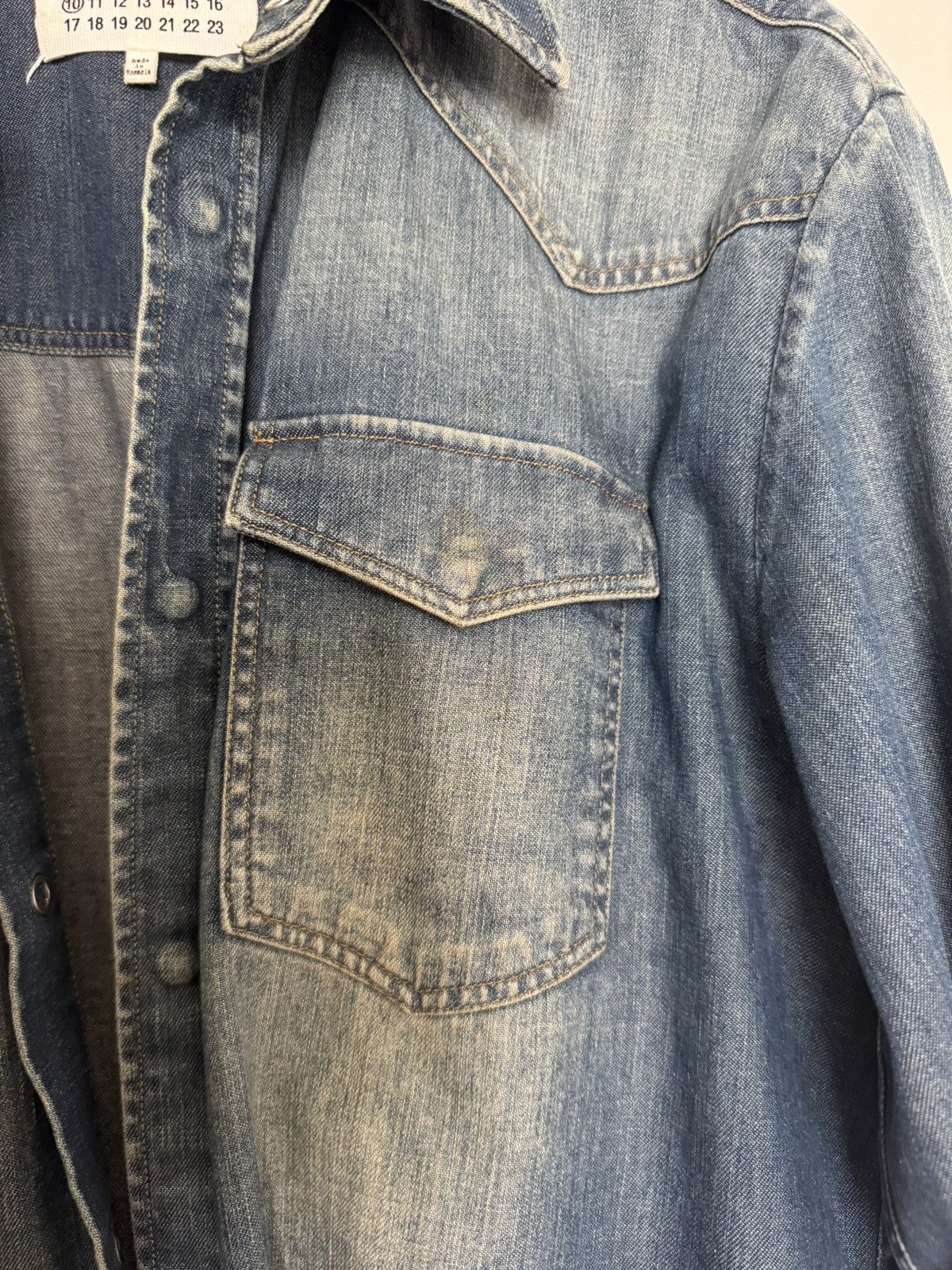 Maison Margiela Maison Margiela Denim Shirt Size US S / EU 44-46 / 1 - 7 Thumbnail