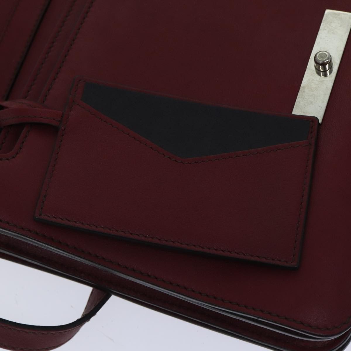 Cartier Shoulder Bag Leather Bordeaux