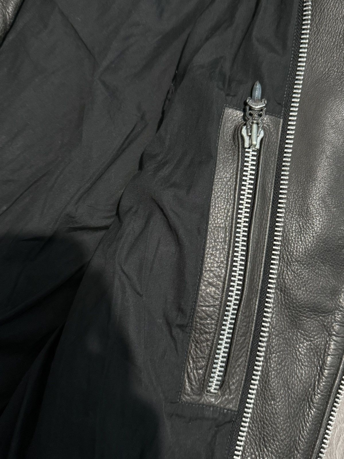 Chrome Hearts RARE 1 of 1 Vintage Chrome Hearts Leather Cross Star Jacket Size US M / EU 48-50 / 2 - 20 Thumbnail