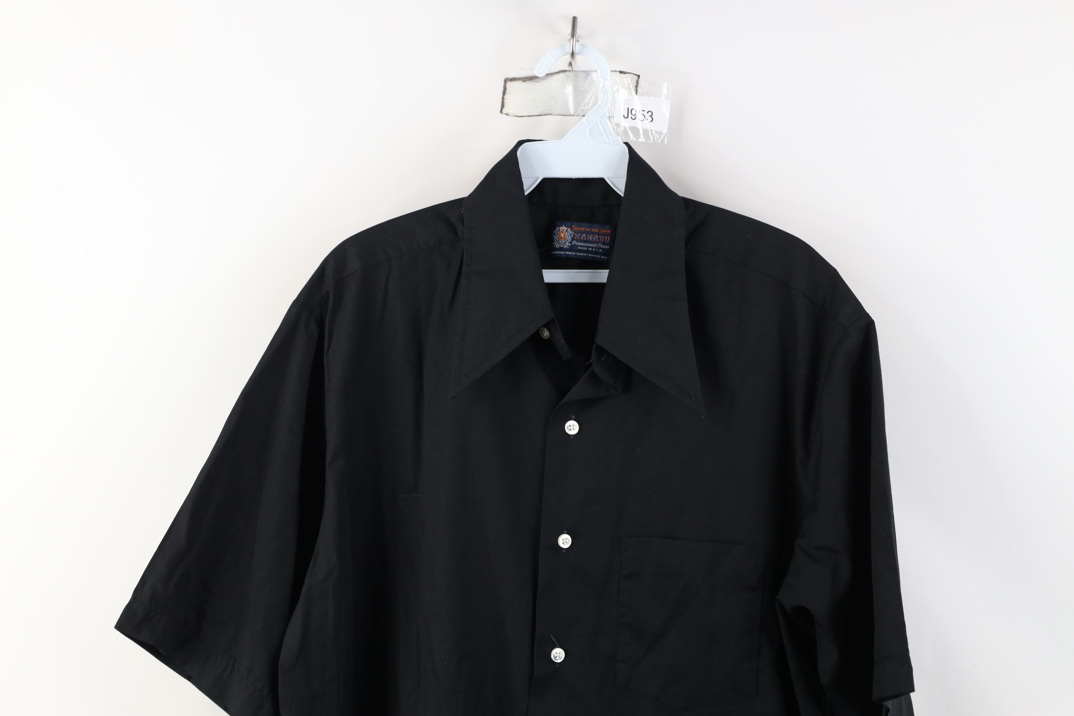 Vintage Vintager 60s Fruit of the Loom Collar Button Shirt USA Size US L / EU 52-54 / 3 - 2 Thumbnail