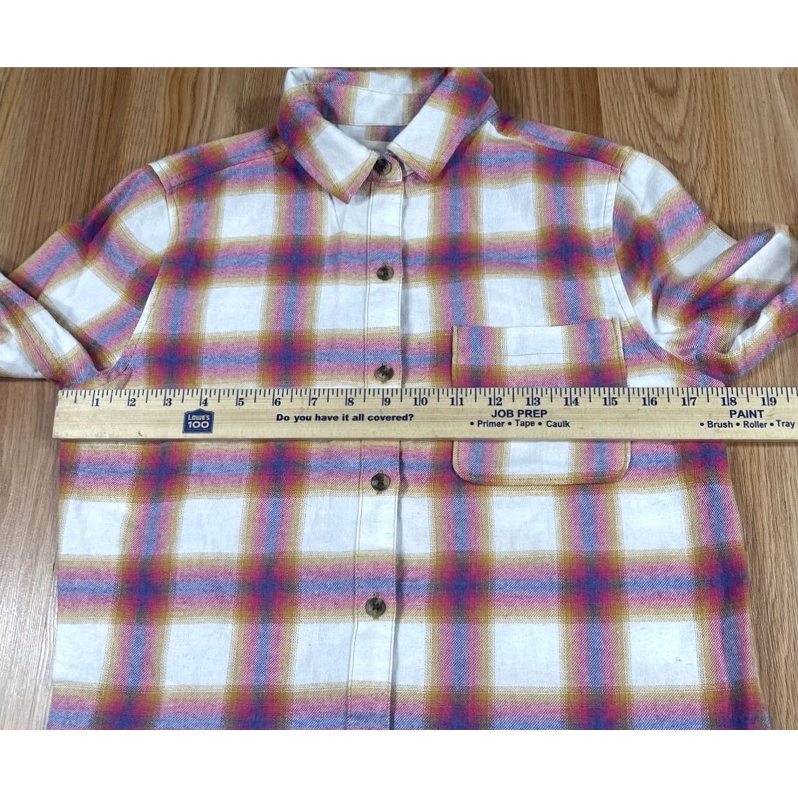 Vintage Aéropostale Shirt Womens XS Plaid Flannel Button-Up Long Sleeve Boyfriend Fit Size XS / US 0-2 / IT 36-38 - 5 Thumbnail
