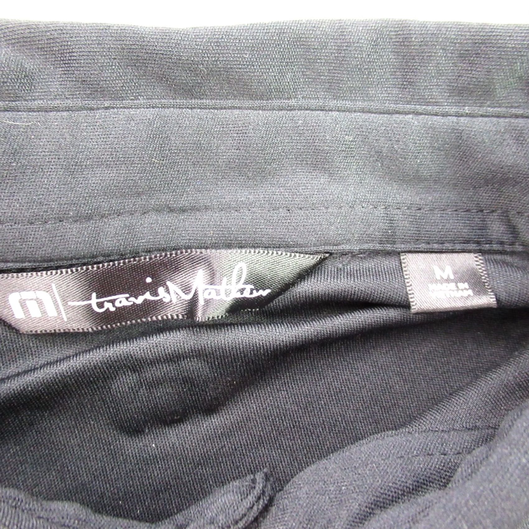 TravisMathew Travis Mathew Mens Polo Golf Shirt Short Sleeve Black Lightweight Outdoor Size US M / EU 48-50 / 2 - 3 Thumbnail