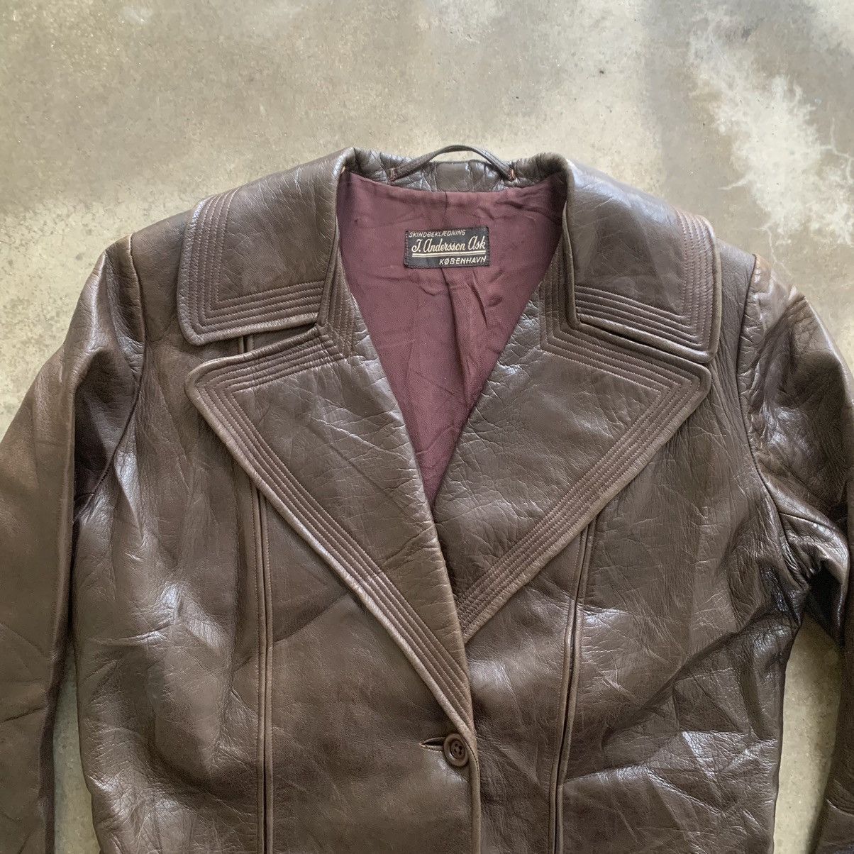 Leather Vintage 1960’s Men Soft Leather Jacket 20.5” x 24.5” Size US S / EU 44-46 / 1 - 5 Thumbnail