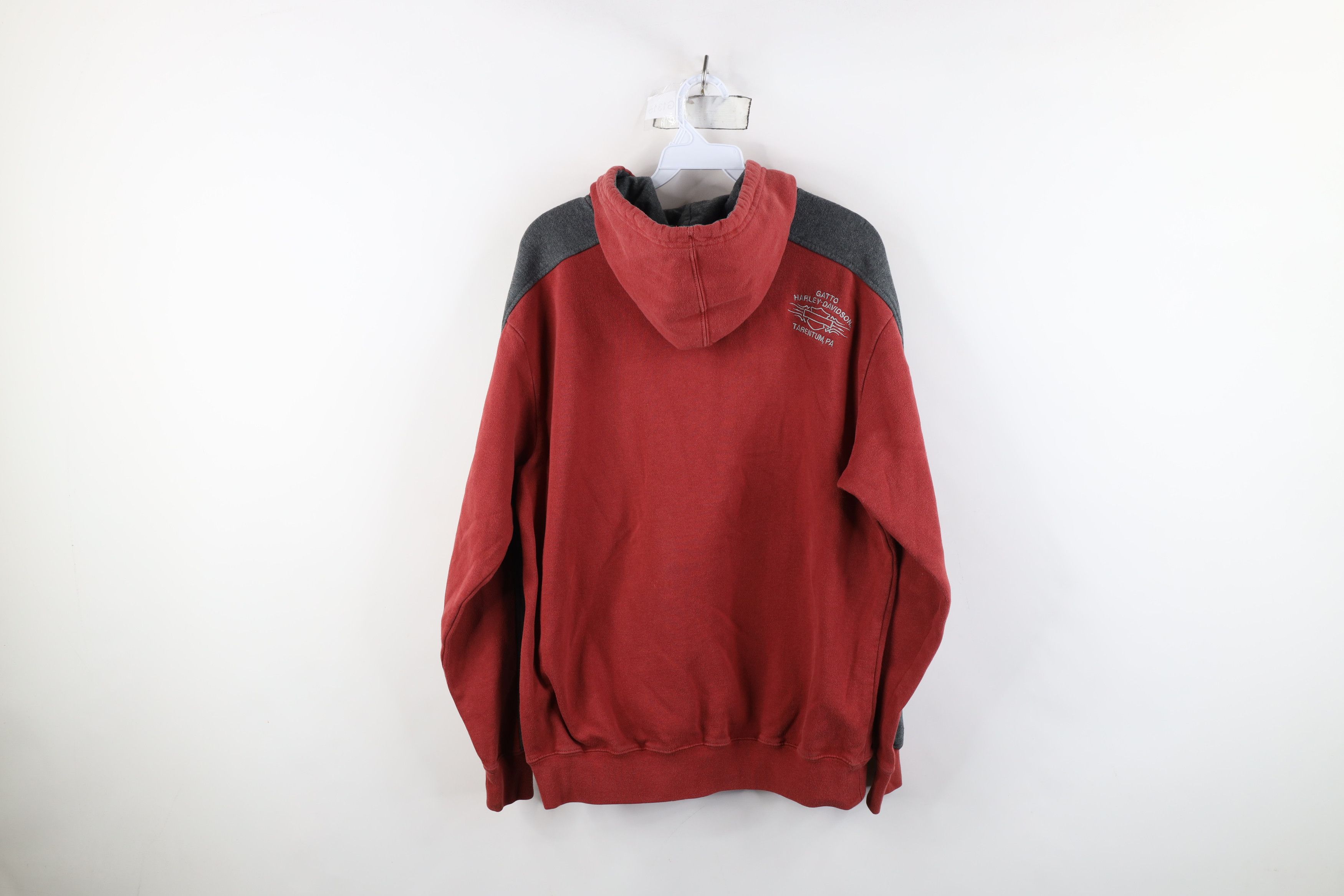 Harley Davidson Vintage Harley Davidson Spell Out Hoodie Sweatshirt Red Size US M / EU 48-50 / 2 - 12 Thumbnail