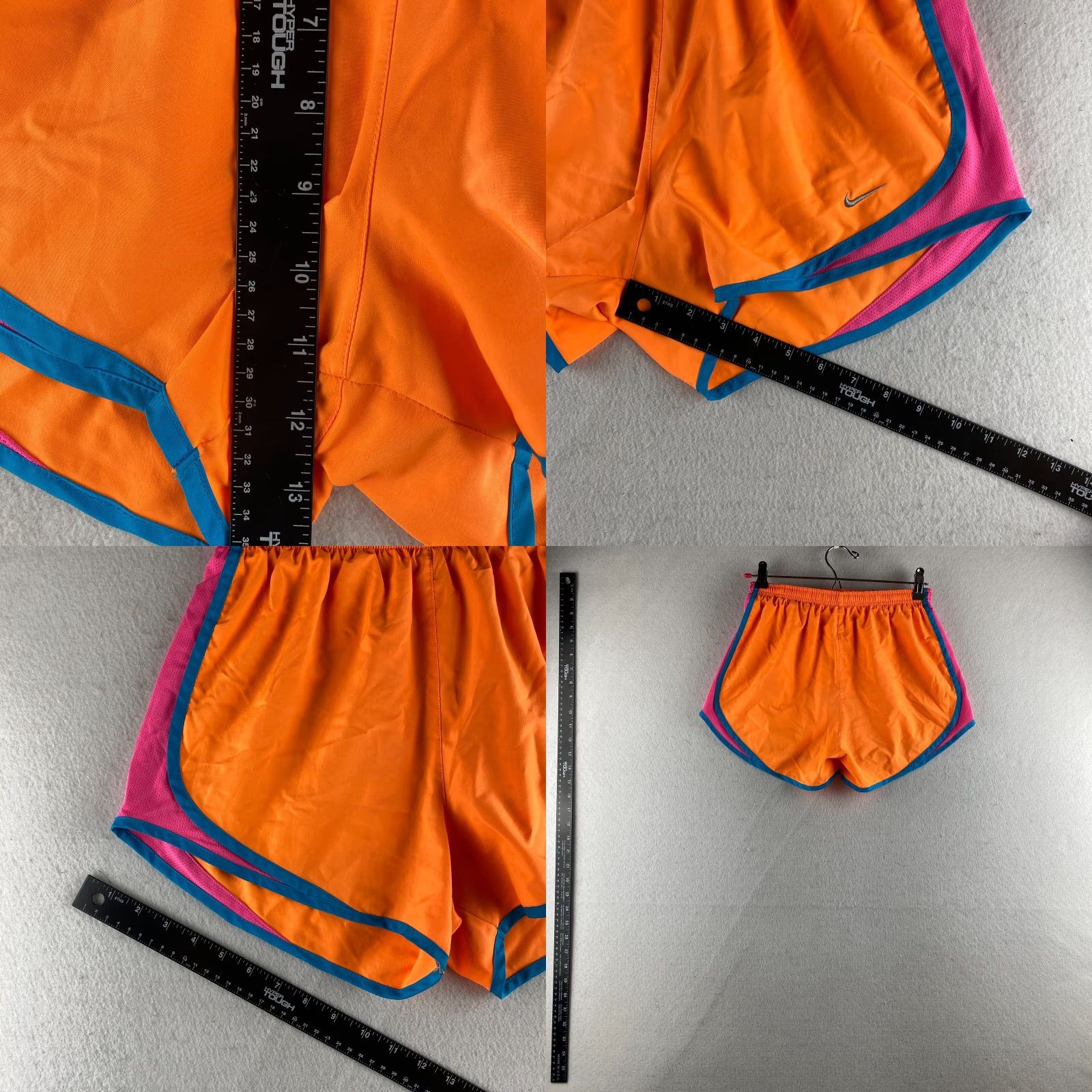 Nike Nike Running Shorts Women XS Orange Softshell Pull On Light Weight Drawstring Size 26" / US 2 / IT 38 - 8 Thumbnail