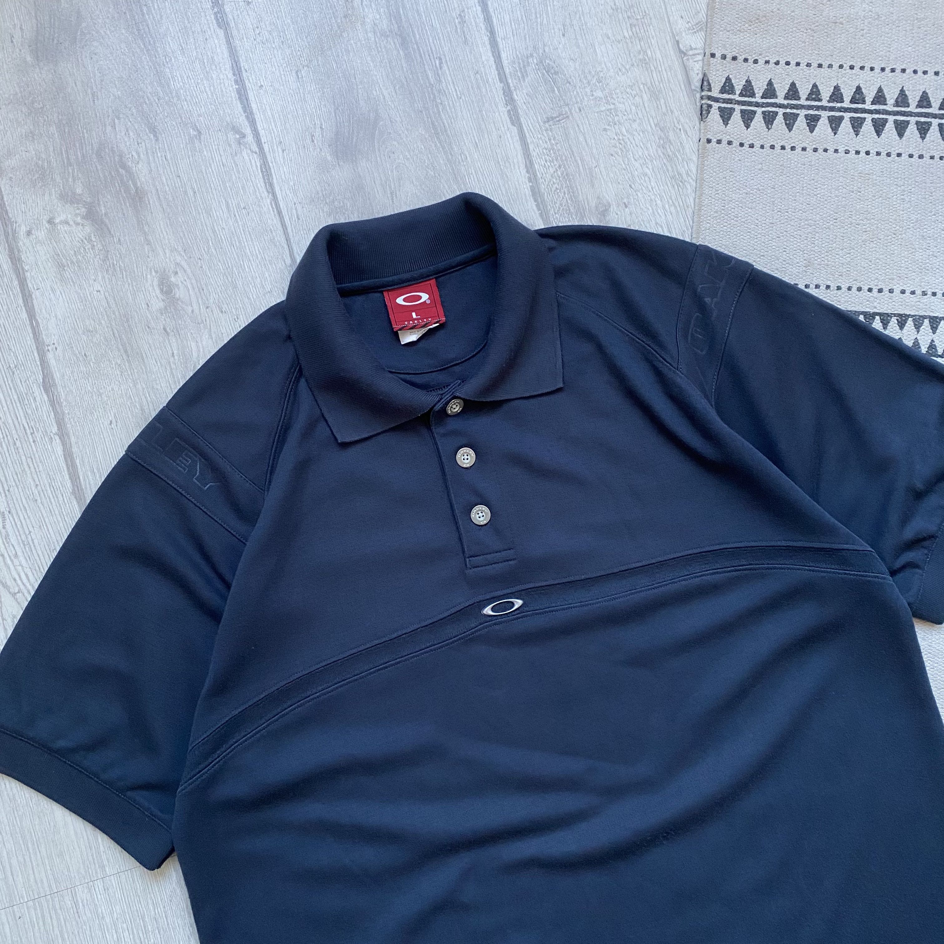 Oakley Vintage 90s Oakley polo Center logo 3D tee Gorpcore Size US L / EU 52-54 / 3 - 2 Thumbnail