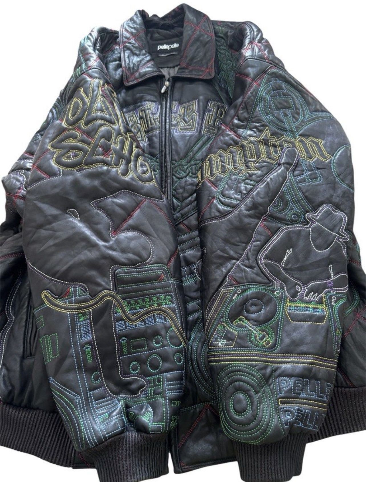 Pelle Pelle Pelle Pelle Marc Buchanan HipHop 30 Years OVP Leather Jacket Size US XXL / EU 58 / 5 - 3 Thumbnail