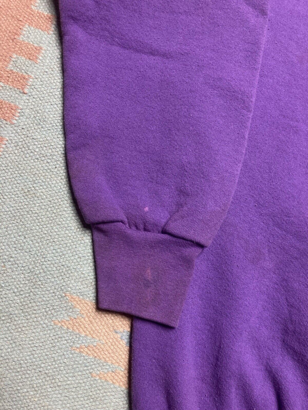 Fruit Of The Loom × Vintage VTG 90s sweatshirt fruit of the loom blank purple plum XXL Size US XXL / EU 58 / 5 - 6 Thumbnail