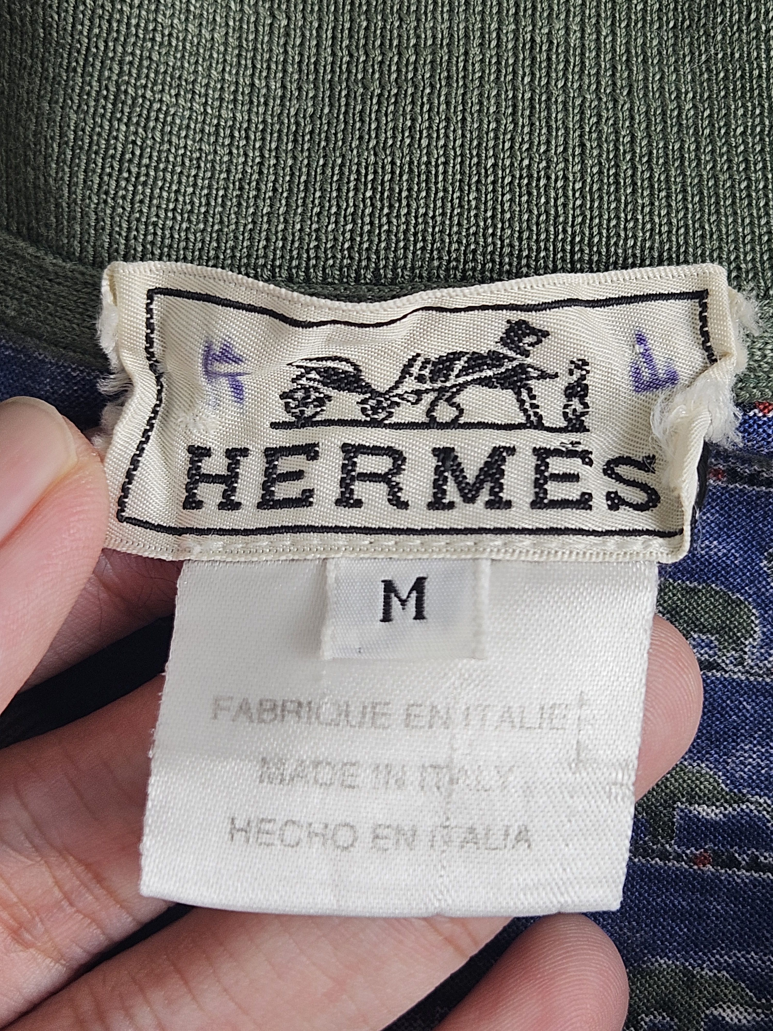 Hermes Vintage Hermes Elephant animal motive Polo shirt Size US M / EU 48-50 / 2 - 4 Thumbnail