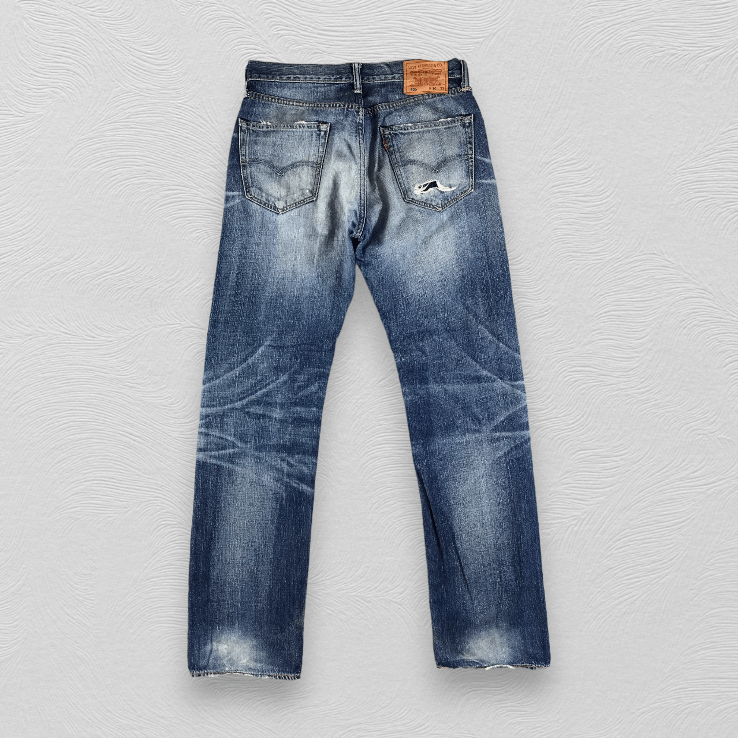 Levi's Vintage Levis 505 Jeans Faded Blue Denim KJ1853 Size US 30 / EU 46 - 2 Thumbnail