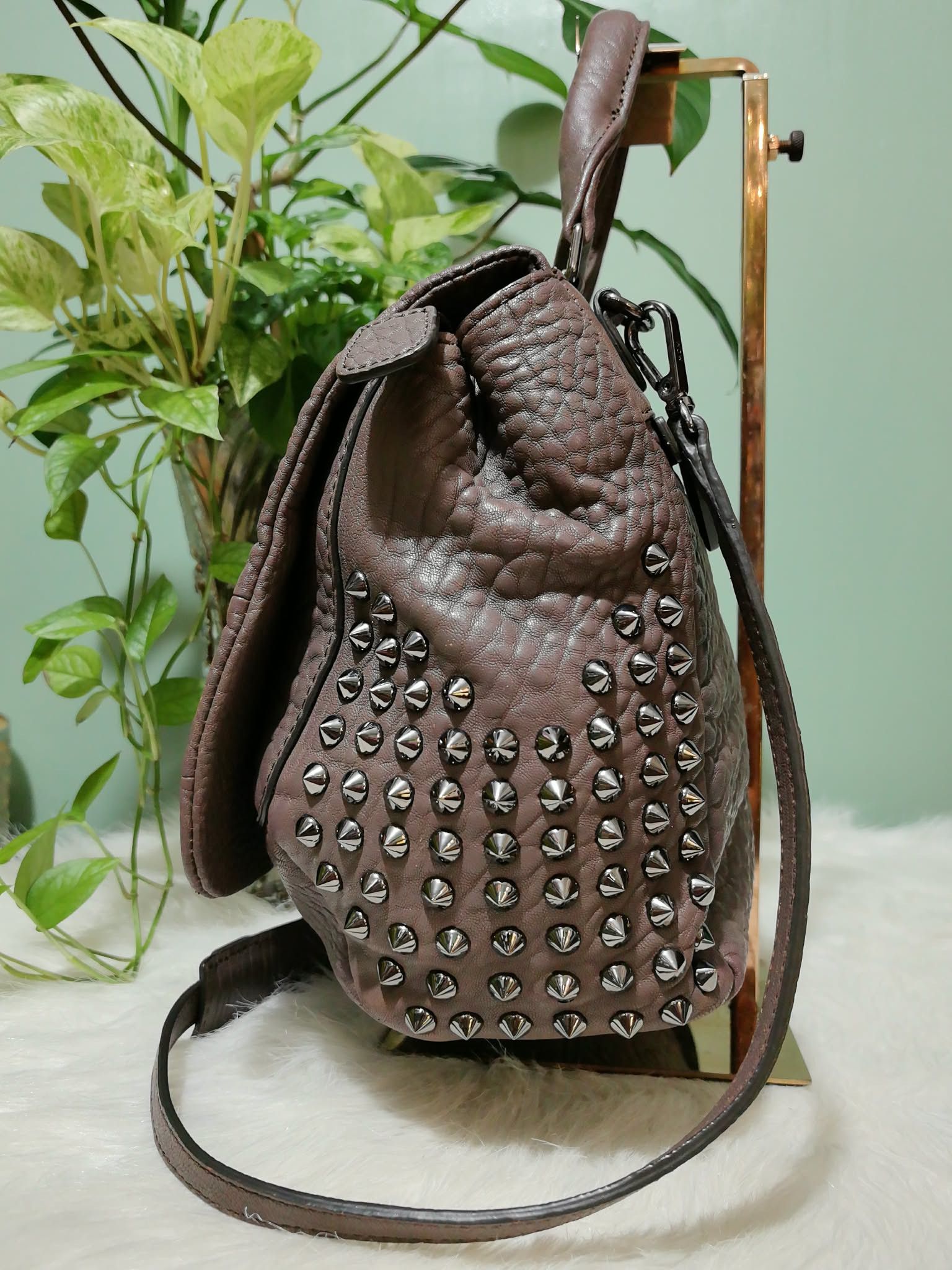 MCM MCM 2way leather flapbag taupe leather Size ONE SIZE - 2 Thumbnail