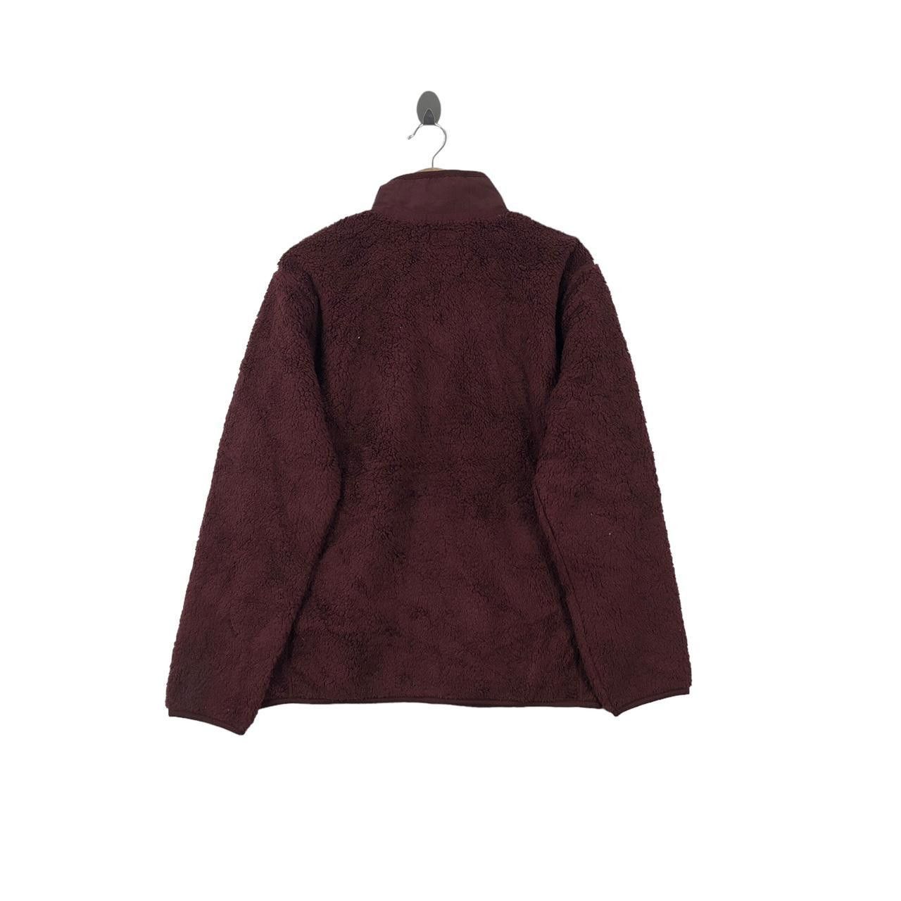 Uniqlo UNIQLO JAPAN Bulky Deep pile Sherpa Maroon Fleece Jacket Size XL / US 12-14 / IT 48-50 - 2 Thumbnail