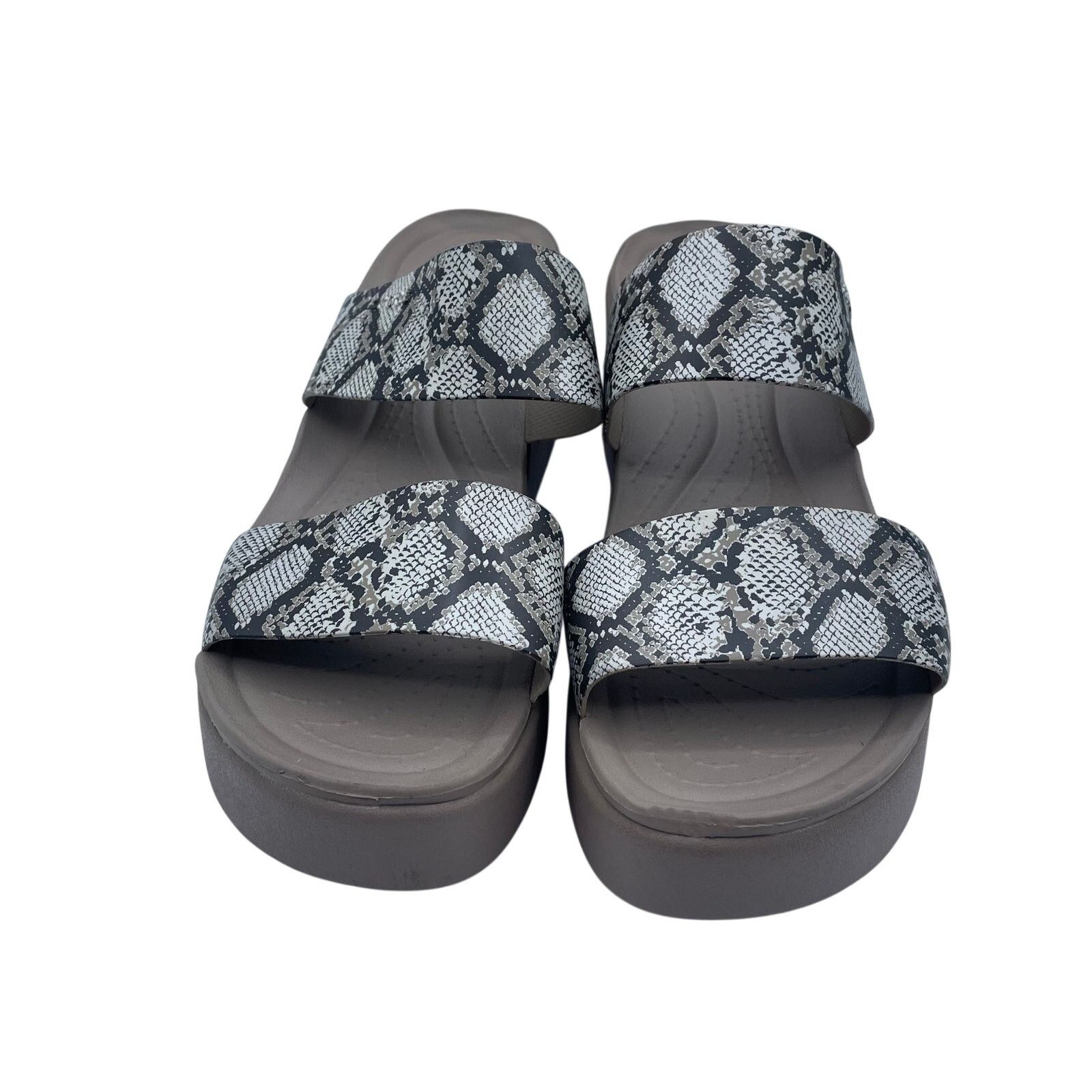 Crocs Crocs Lite Ride Brooklyn Mid Snake Skin Sandals Womens 11 Size US 11 / IT 41 - 3 Thumbnail