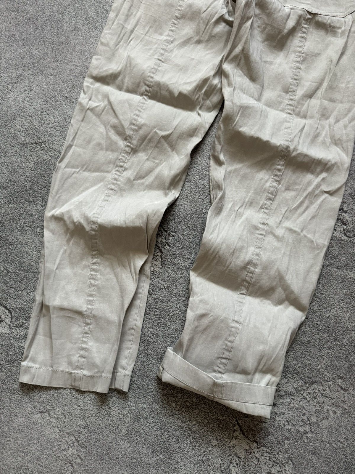 Annette Gortz × Japanese Brand Annette Gortz 38 linen light gray pant trouser chino relaxed Size 26" / US 2 / IT 38 - 10 Thumbnail