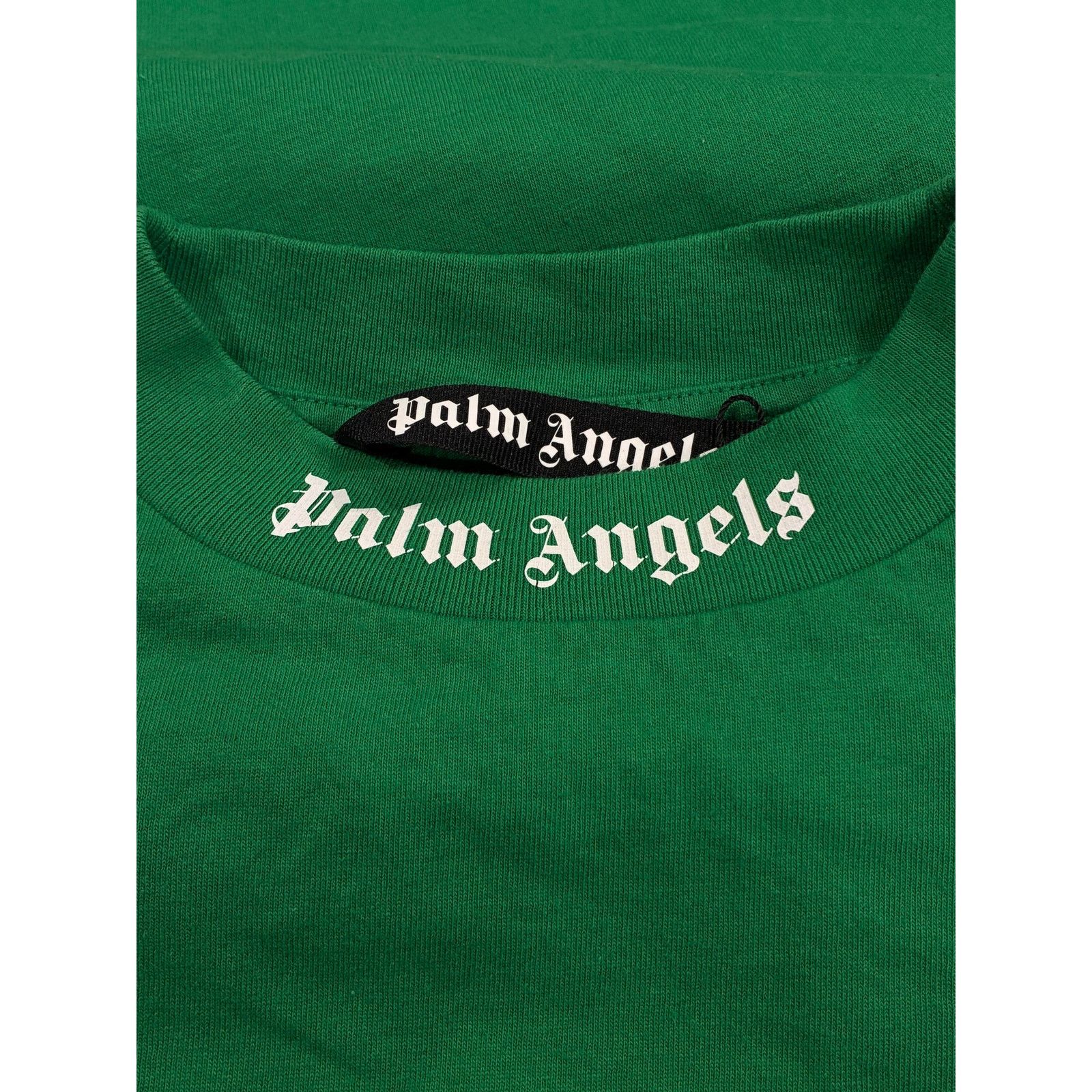 Palm Angels Palm Angels Green & White Oversized Tee Size US XS / EU 42 / 0 - 3 Thumbnail
