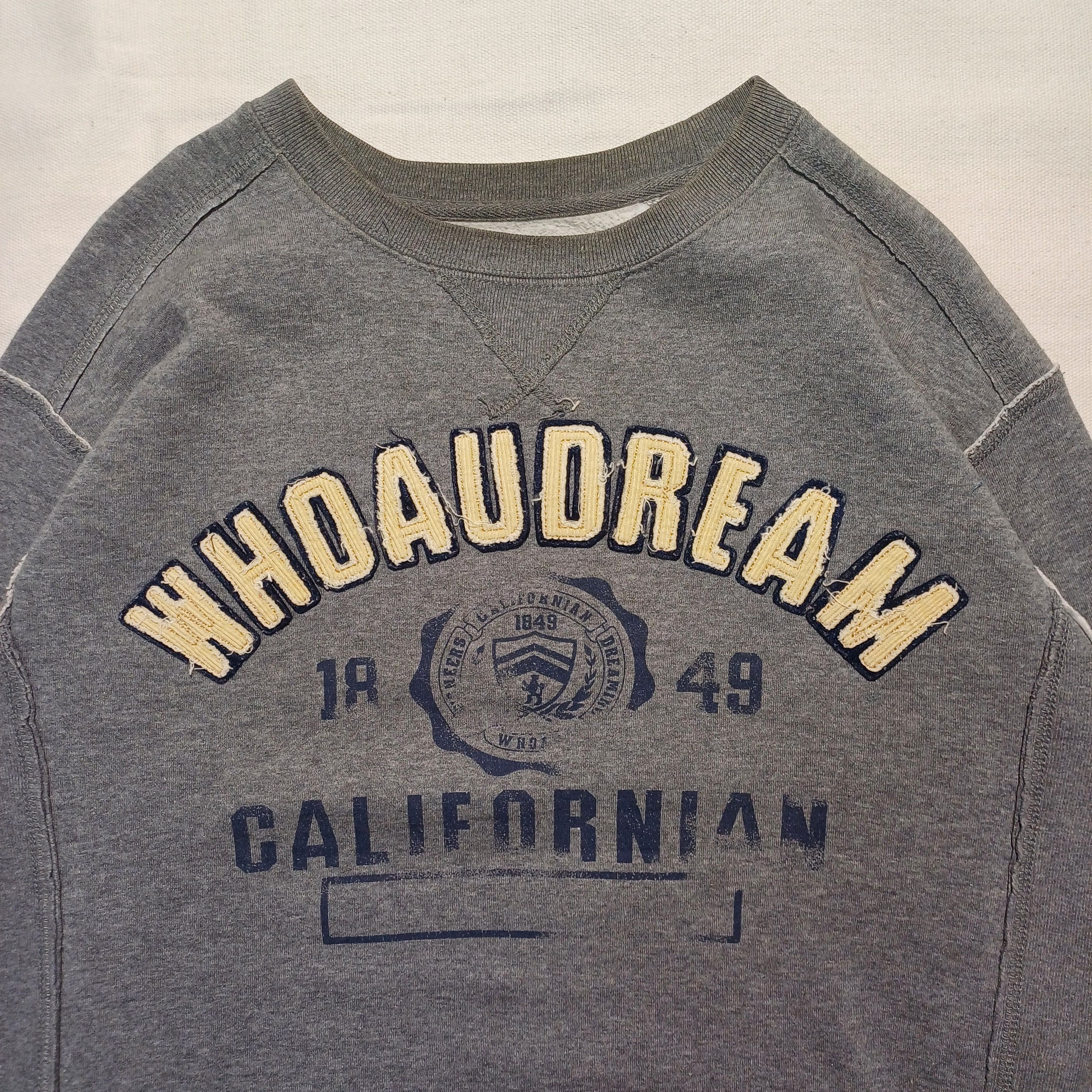 Who A.U. Sweatshirt Gray Embroidery Patch WHO.A.U Size US M / EU 48-50 / 2 - 2 Thumbnail