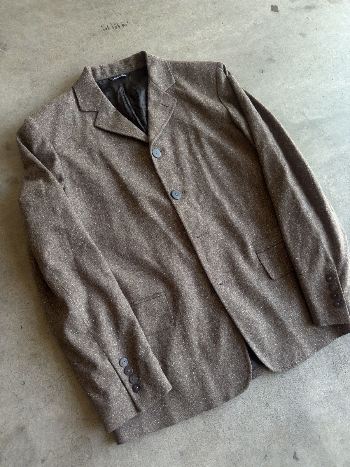 Jean Paul Gaultier F/W 1997 Jean Paul Gaultier Homme 4-Button Tweed Jacket Size 38R - 5 Thumbnail