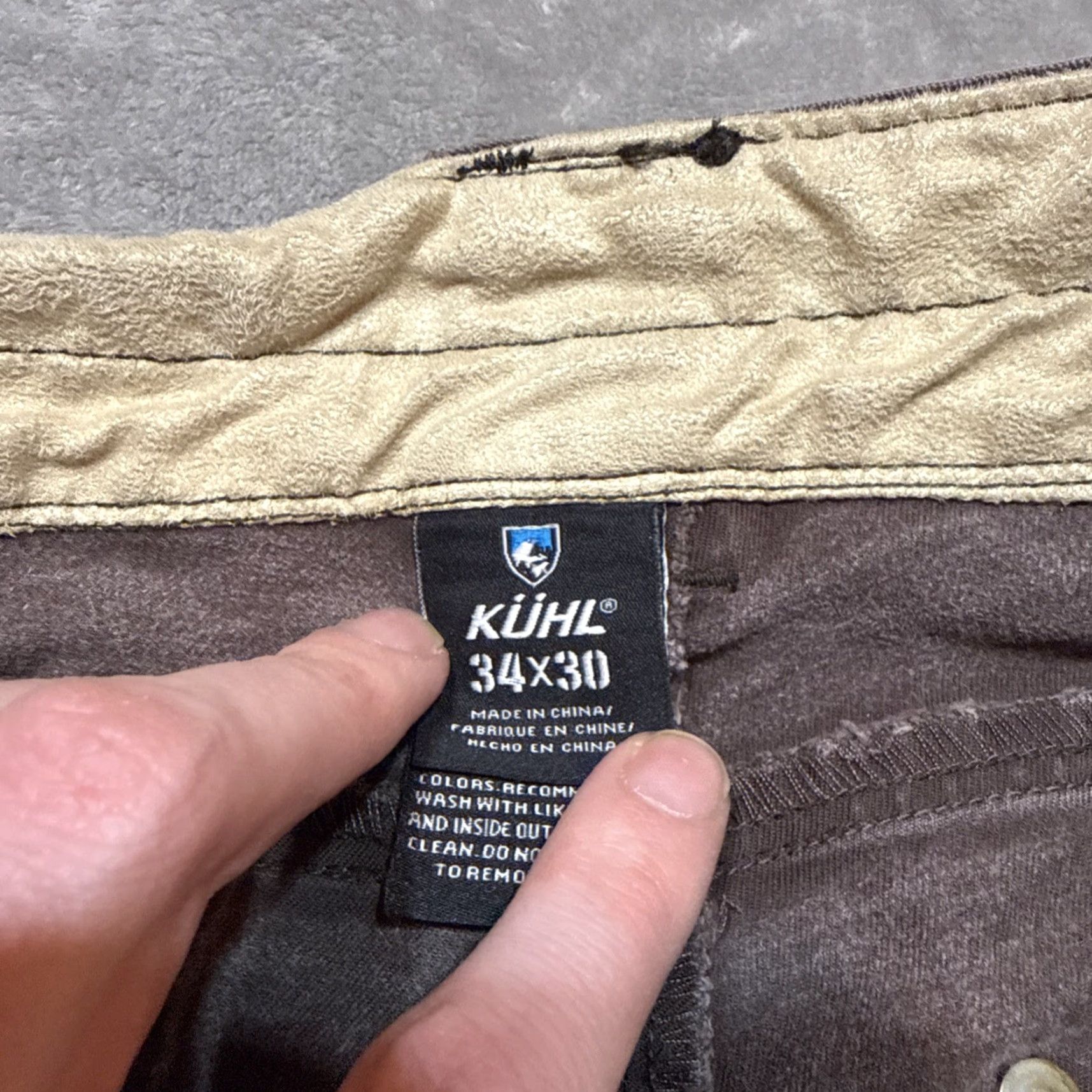 Vintage VINTAGE KÜHL Rydr Pants Mens 34x30 Brown Canvas Patina Dye Hiking Outdoors Regular Mens) Size US 34 / EU 50 - 3 Thumbnail