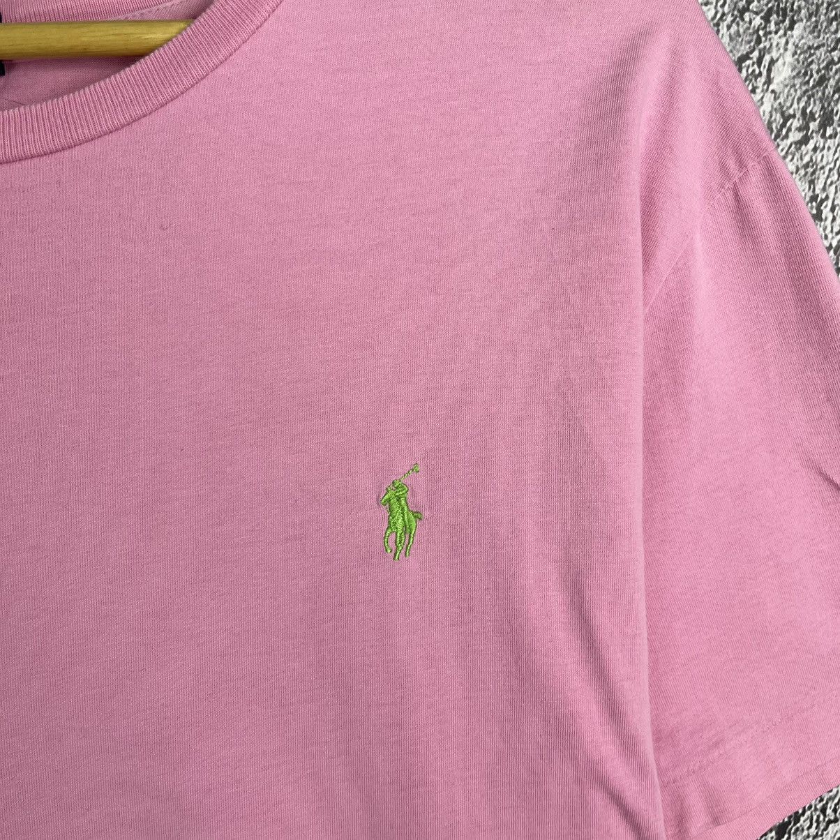Polo Ralph Lauren × Ralph Lauren × Ralph Lauren Sport 🌸VINTAGE🌸 Polo by Ralph Lauren Pink T-Shirt with green pony Size US XXL / EU 58 / 5 - 5 Thumbnail