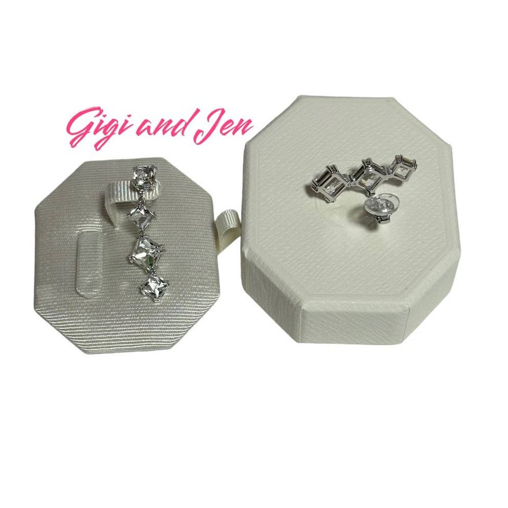 Swarovski Swarovski Millenia ear cuff Set (2), Asymmetrical design Size ONE SIZE - 4 Thumbnail