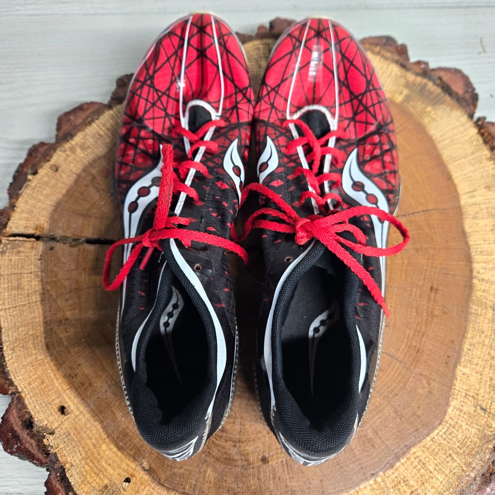 Saucony Saucony Shay XC3 Spike Red Black White Track Cross Country 20152-1 Adult Mens 10 Shoes Sneakers Cross Size US 10 / EU 43 - 5 Thumbnail