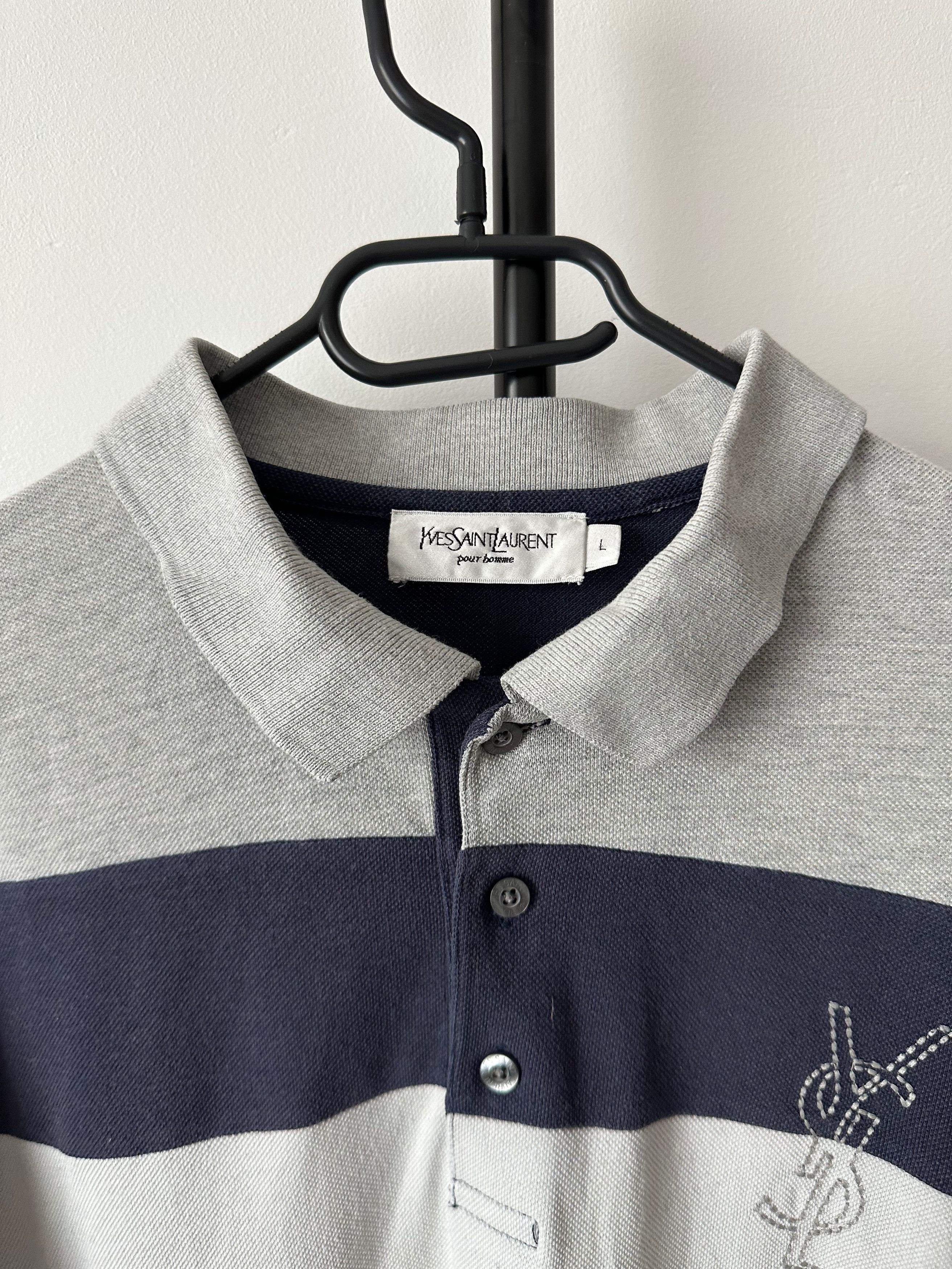 Yves Saint Laurent 90's Yves Saint Laurent polo shirt short sleeve Size US L / EU 52-54 / 3 - 4 Thumbnail
