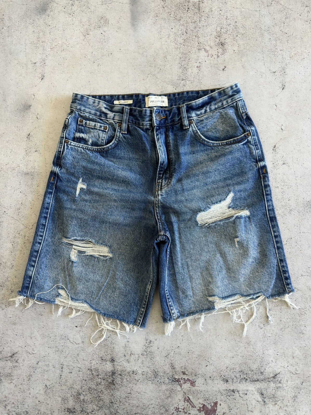 Pull & Bear Pull & Bear Blue Denim Jeans Shorts 32 Size US 32 / EU 48 - 1 Thumbnail