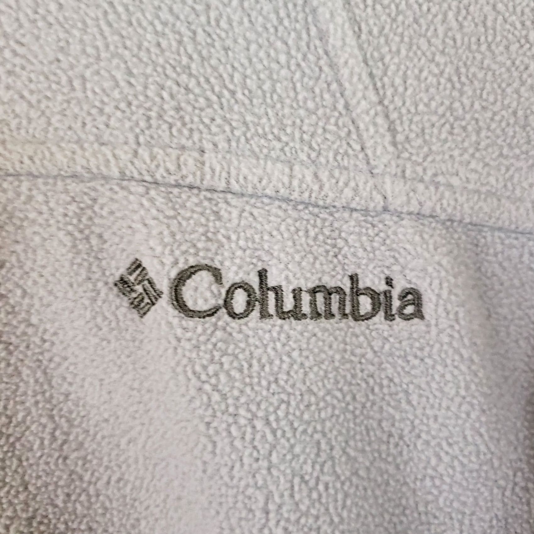 Vintage Columbia Jacket Womens M Gray Softshell Fleece Lined Full Zip Pockets Mock Neck Size M / US 6-8 / IT 42-44 - 7 Thumbnail