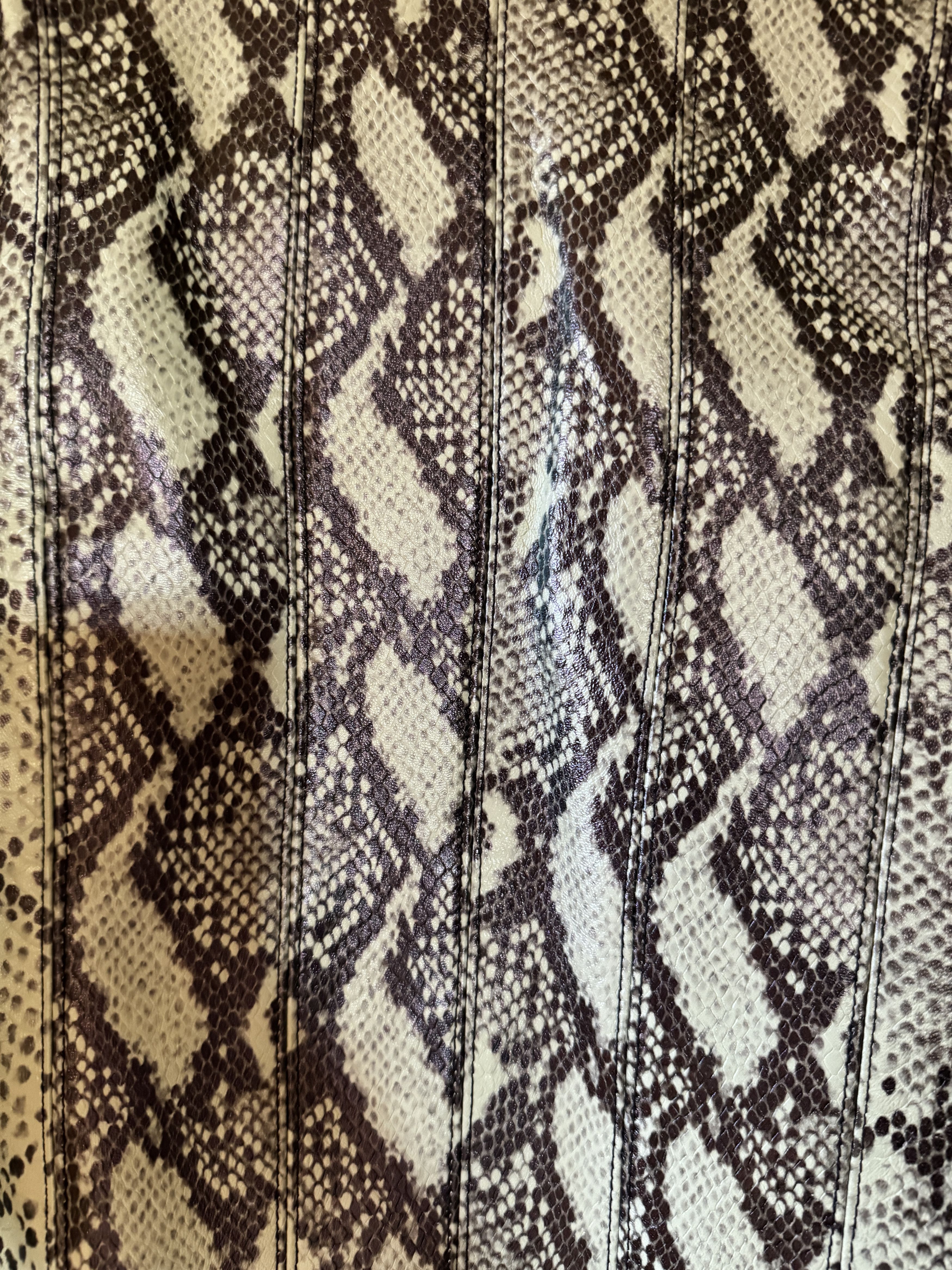 Alice + Olivia Snake Print Leather Jacket Size XS / US 0-2 / IT 36-38 - 10 Thumbnail