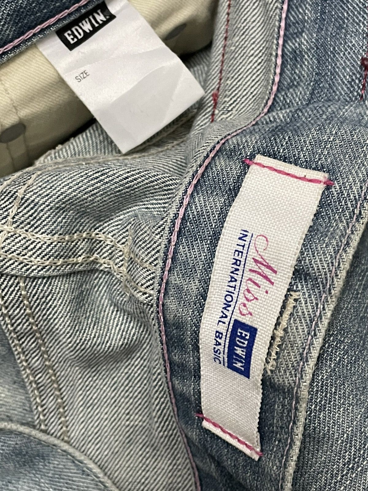 Edwin VINTAGE EDWIN 90S OG JAPAN DESIGNER FLARED MUDWASH DENIM Size US 28 / EU 44 - 17 Thumbnail
