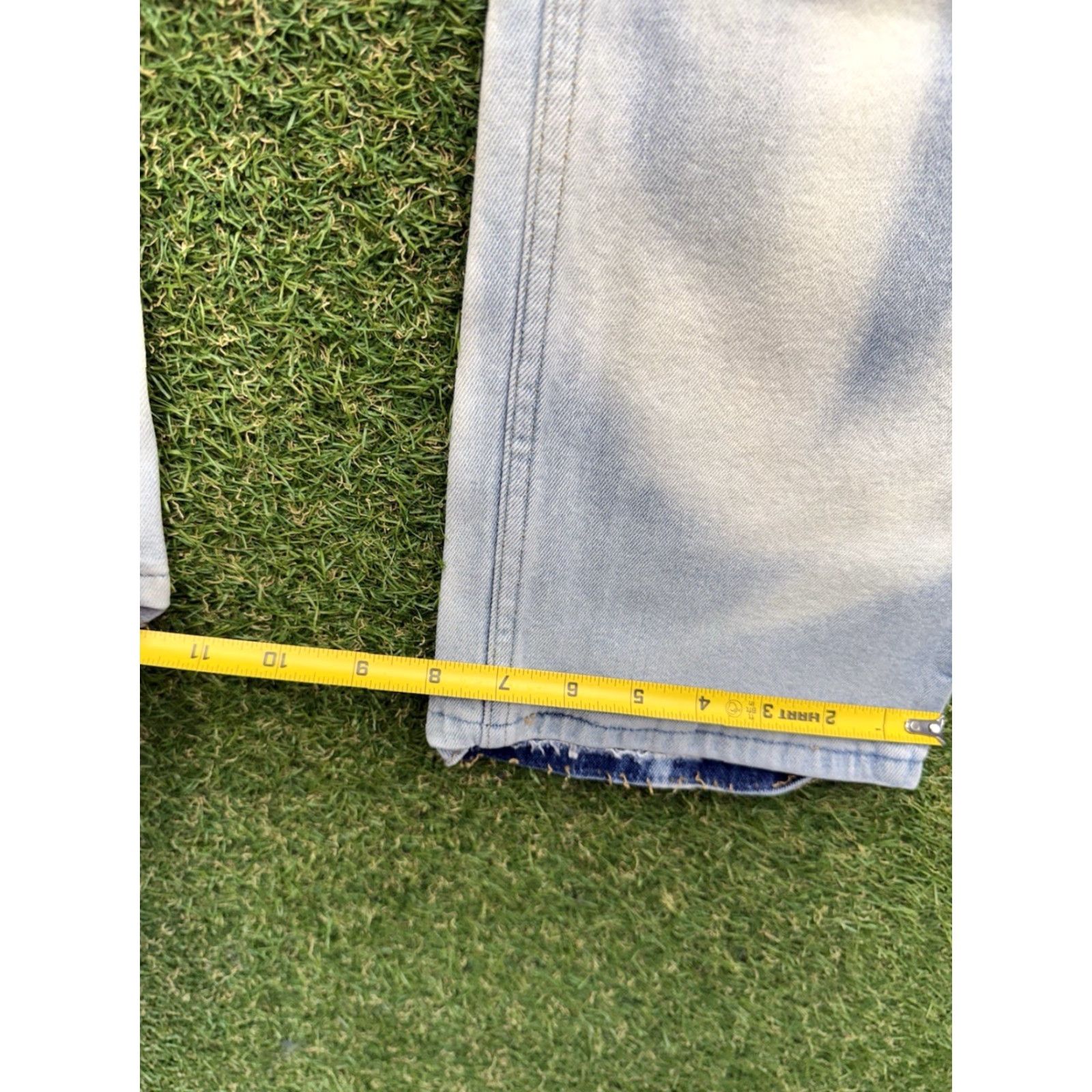 Levi's VINTAGE Levis 514 Jeans Mens 34x34 Blue Denim Straight Regular Cowboy Bleach Acid Wash Size US 34 / EU 50 - 7 Thumbnail