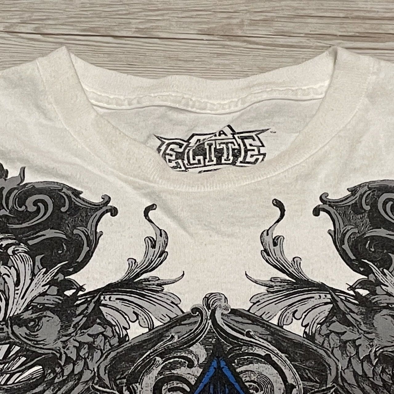 Affliction × Ed Hardy × Tapout Rare Mma Elite Wings Cross Tee Y2K Affliction Style Size US L / EU 52-54 / 3 - 3 Thumbnail