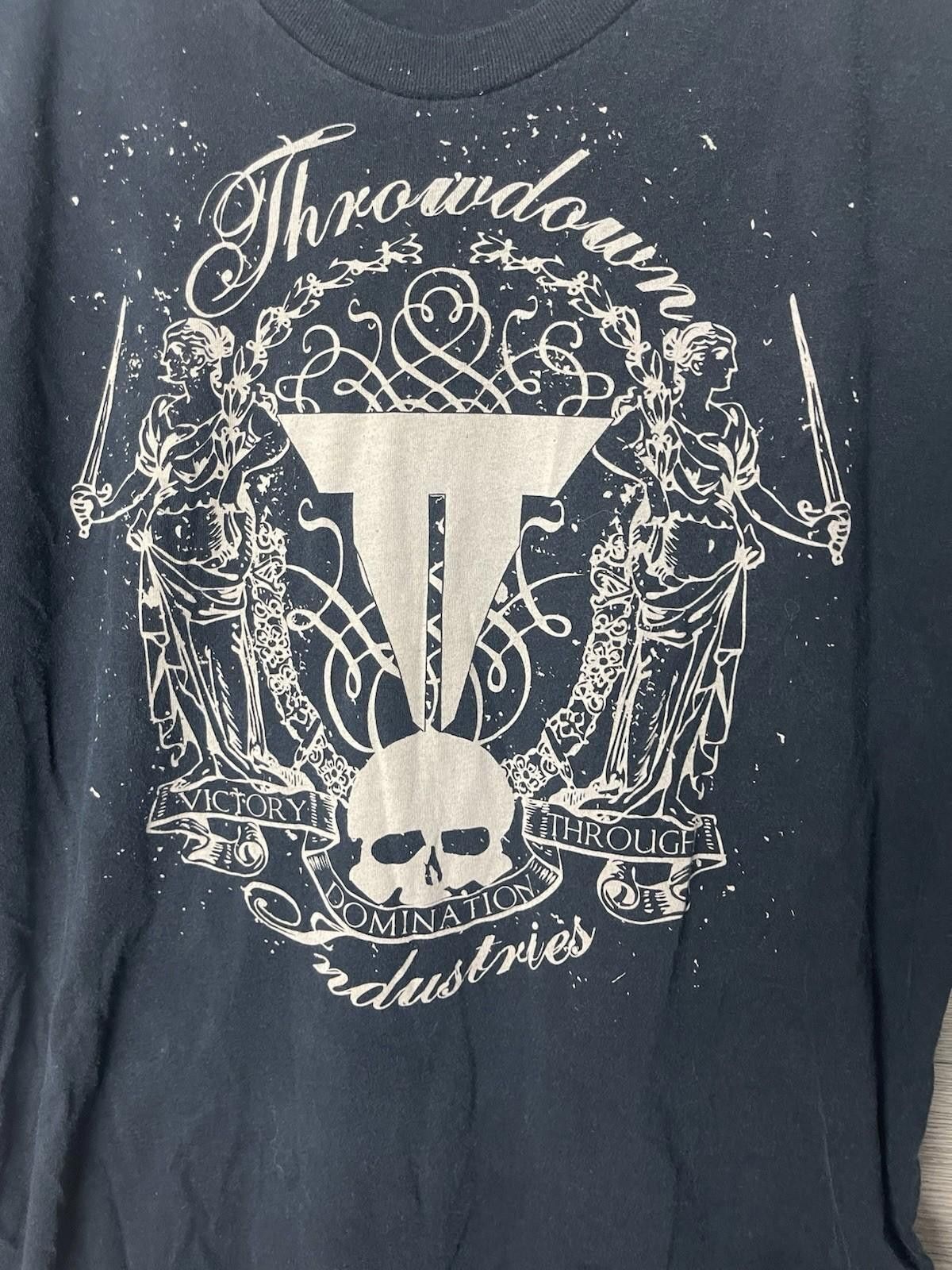 Other Throwdown Premium Shirt Adult M White Black Graphic Tee MMA Size US M / EU 48-50 / 2 - 3 Thumbnail
