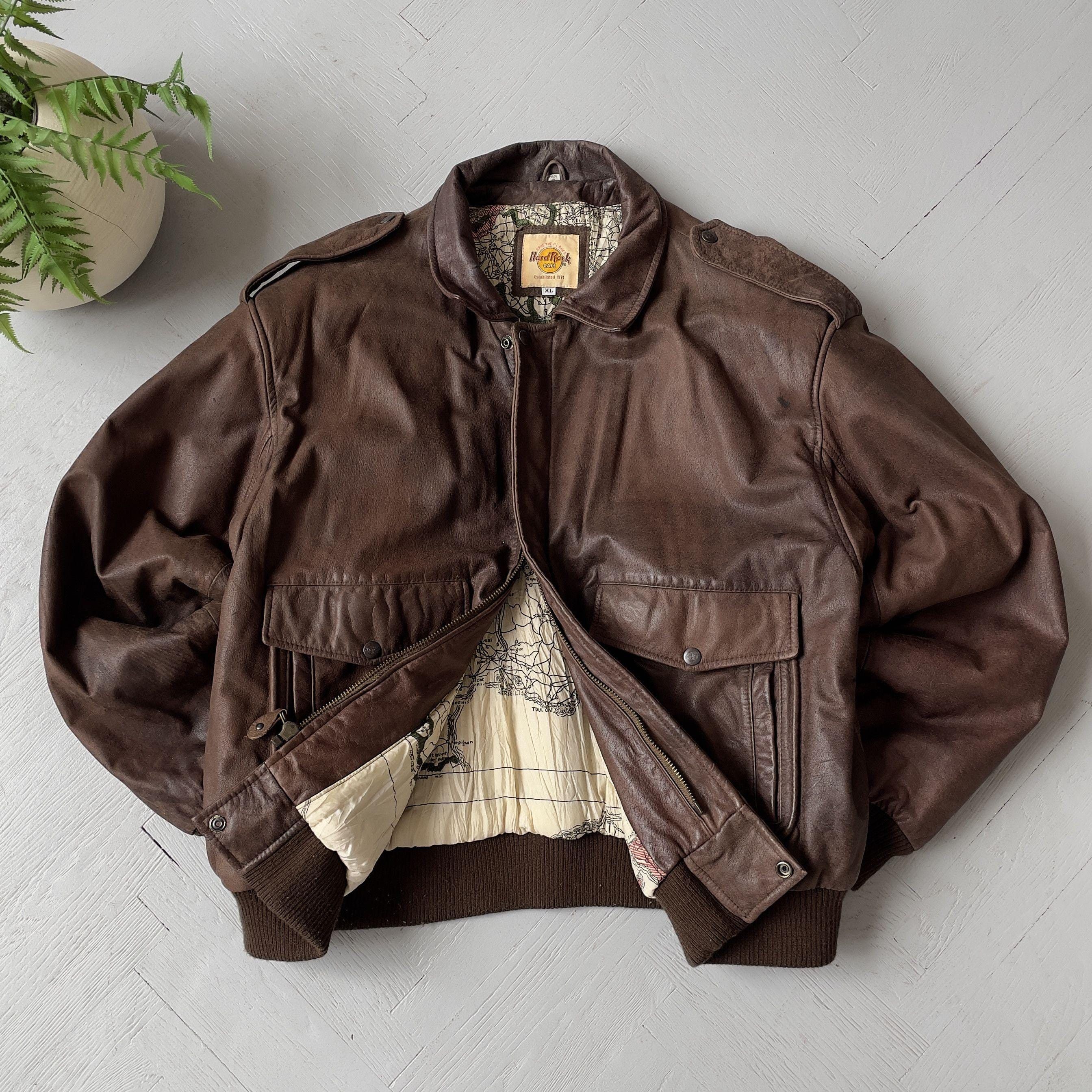 Men's Hard Rock Cafe Leather Jackets | Grailed