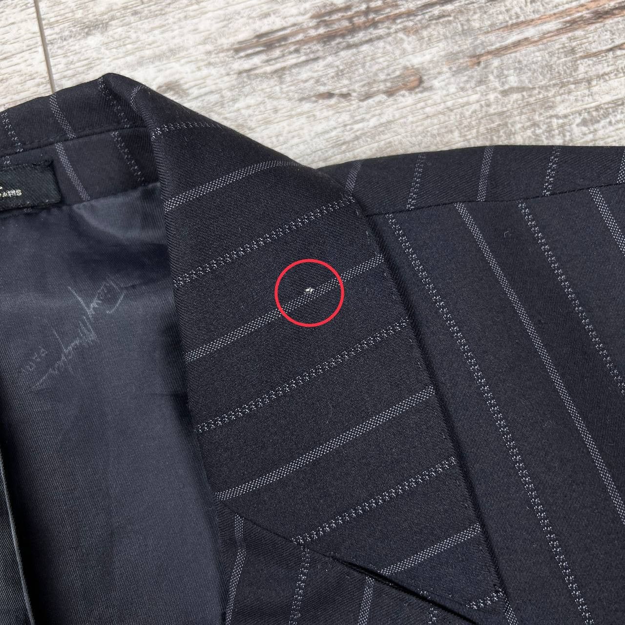Mugler × Thierry Mugler Thierry Mugler Vintage Wool Striped Man's Blazer Jacket Size 54L - 10 Thumbnail