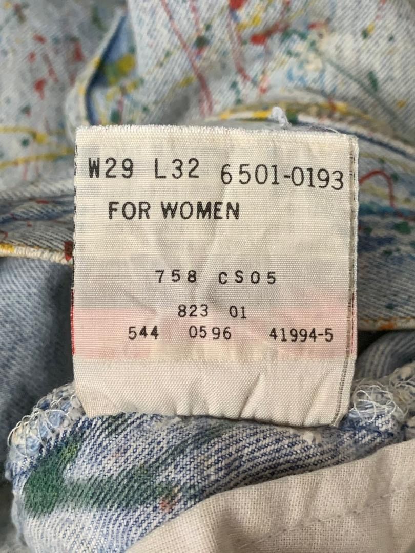 Levi's Vintage Clothing Vintage Levi’s 501 Painting Denim Size 29" - 7 Thumbnail