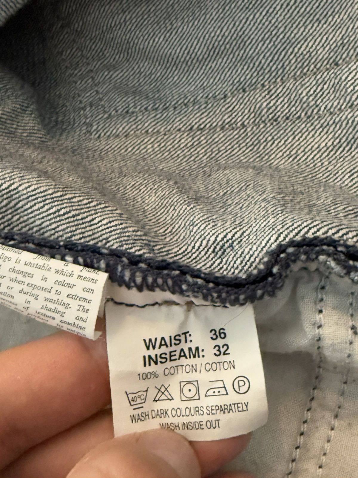 Yves Saint Laurent 36x32 YSL Jeans Denim Pants Blue Indigo Size US 36 / EU 52 - 10 Thumbnail