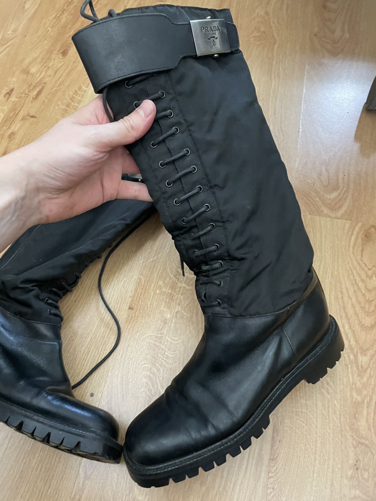 Prada Prada FW94 Vibram sole boots Size US 8 / IT 38 - 3 Thumbnail