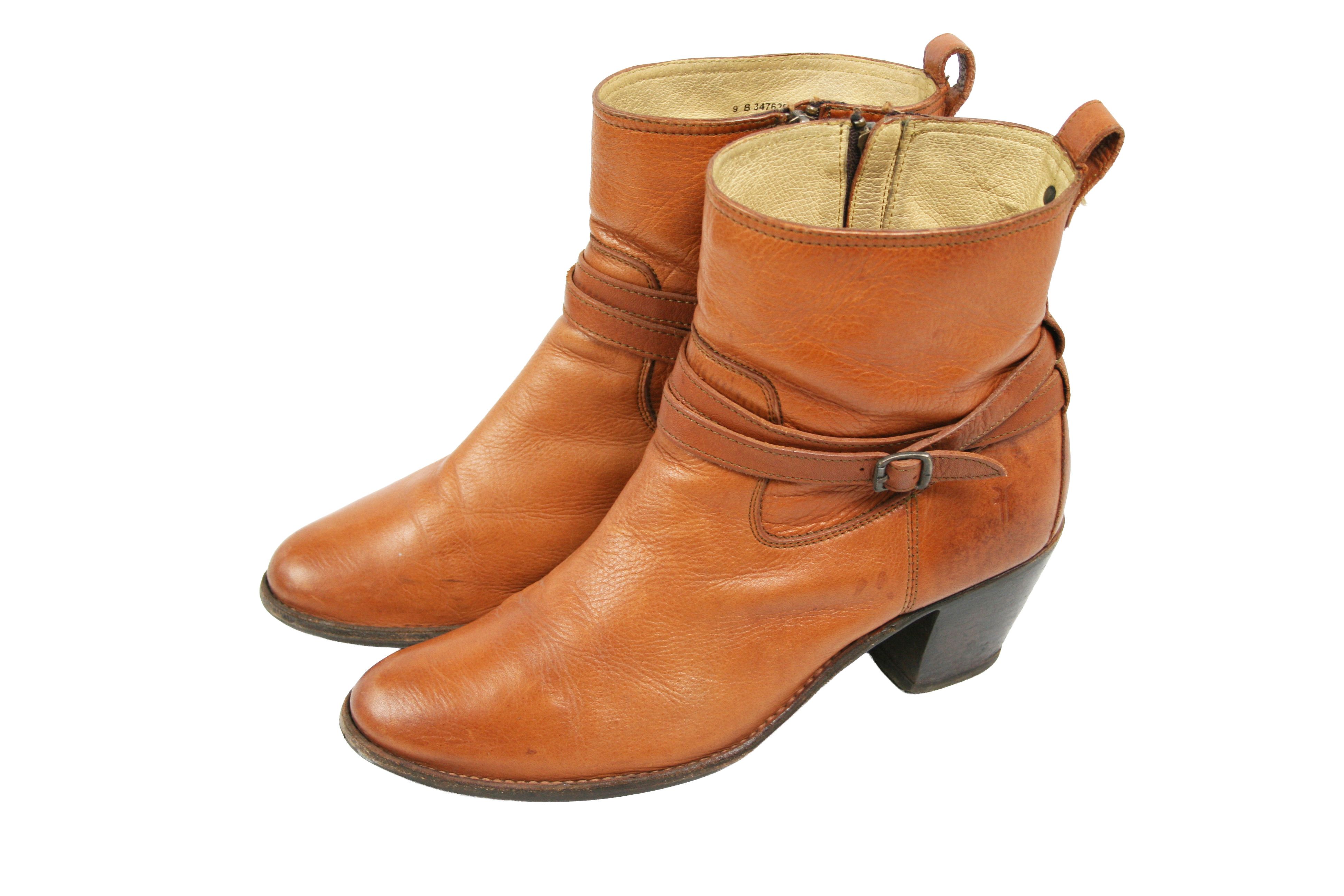 Frye 00S Y2K Jackie Rivet Cowboy Ankle Boots Vintage Size US 9 / IT 39 - 3 Thumbnail
